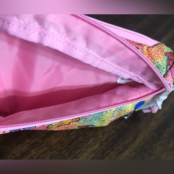 Jansport waist crossbody bag two zipper pockets adjustable clip straps pink. - Picture 5 of 6